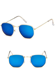 Women's  Hexagonal 'Special Some One' Metal Sunglasses