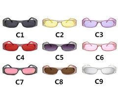 Women's Small Square 'Evening Vibe' Plastic Sunglasses