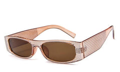 Women's Small Square 'Evening Vibe' Plastic Sunglasses