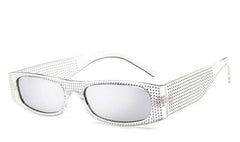 Women's Small Square 'Evening Vibe' Plastic Sunglasses