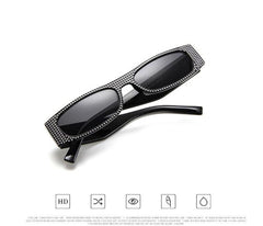 Women's Small Square 'Evening Vibe' Plastic Sunglasses