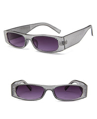 Women's Small Square 'Evening Vibe' Plastic Sunglasses