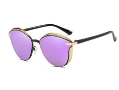 Women's Vintage Cat Eye 'Ion' Metal Sunglasses