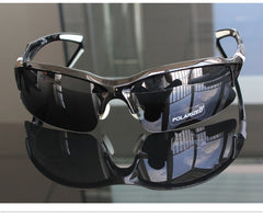 Men's Wrap Around 'Wasp' Plastic Sport Sunglasses