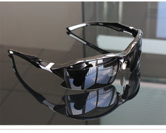 Men's Wrap Around 'Wasp' Plastic Sport Sunglasses