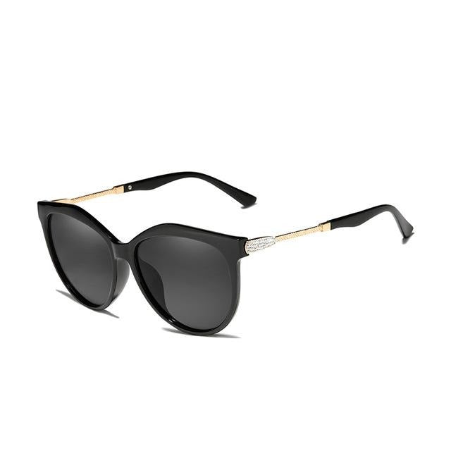Women's Polarized Cat Eye 'Bermuda' Plastic Sunglasses