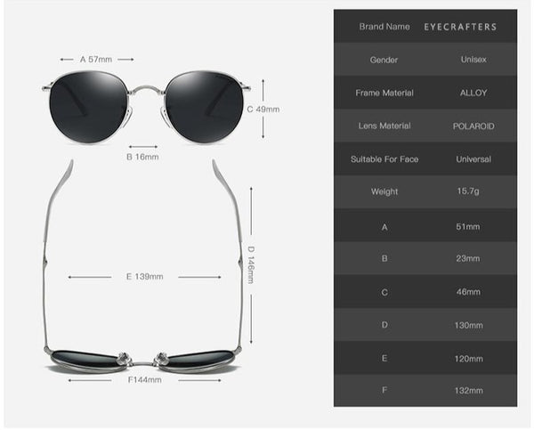 Women's Polarized Oval 'Modern' Metal Sunglasses