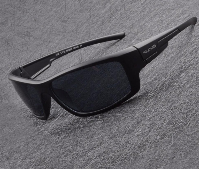 Men's Polarized  Sport 'Gone Fishin' Plastic Sunglasses