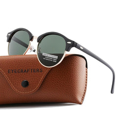 Men's Oversized Retro Round 'Specs' Metal Sunglasses