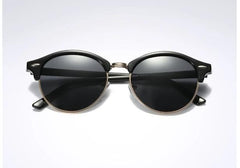 Men's Oversized Retro Round 'Specs' Metal Sunglasses