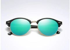 Men's Oversized Retro Round 'Specs' Metal Sunglasses