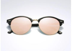 Men's Oversized Retro Round 'Specs' Metal Sunglasses