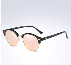 Men's Oversized Retro Round 'Specs' Metal Sunglasses