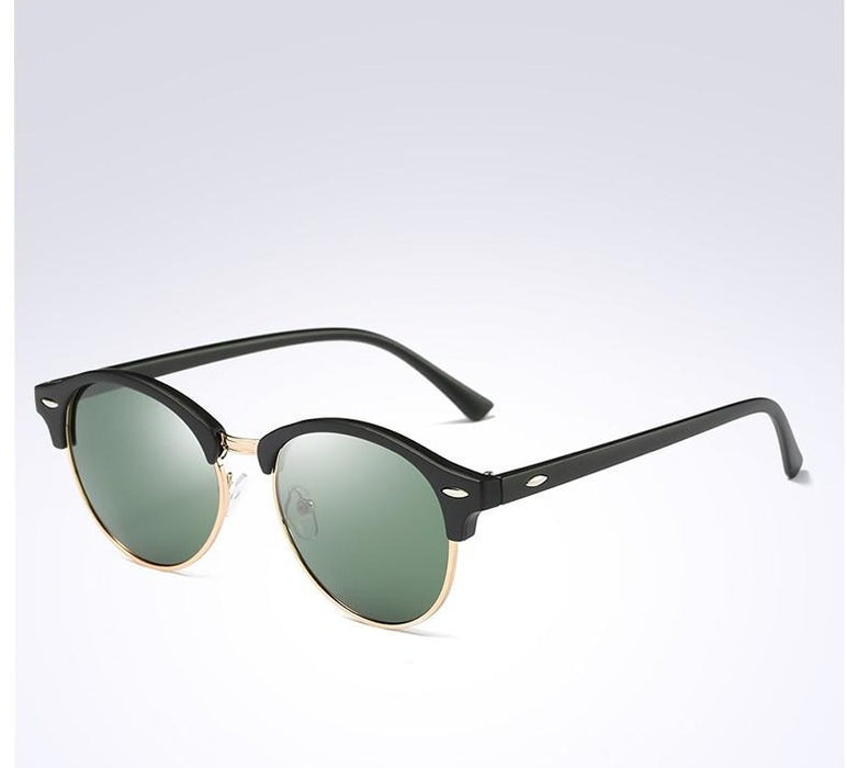 Men's Oversized Retro Round 'Specs' Metal Sunglasses