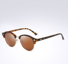 Men's Oversized Retro Round 'Specs' Metal Sunglasses