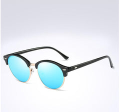 Men's Oversized Retro Round 'Specs' Metal Sunglasses