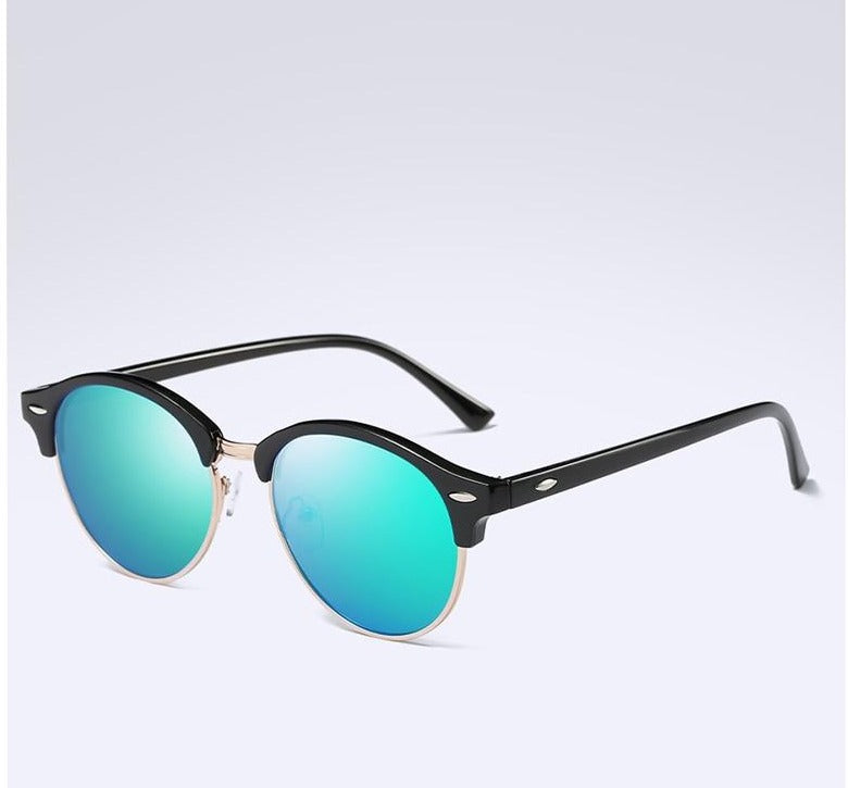 Men's Oversized Retro Round 'Specs' Metal Sunglasses