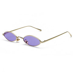 Women's Small Oval 'This is How We Do It' Metal Sunglasses