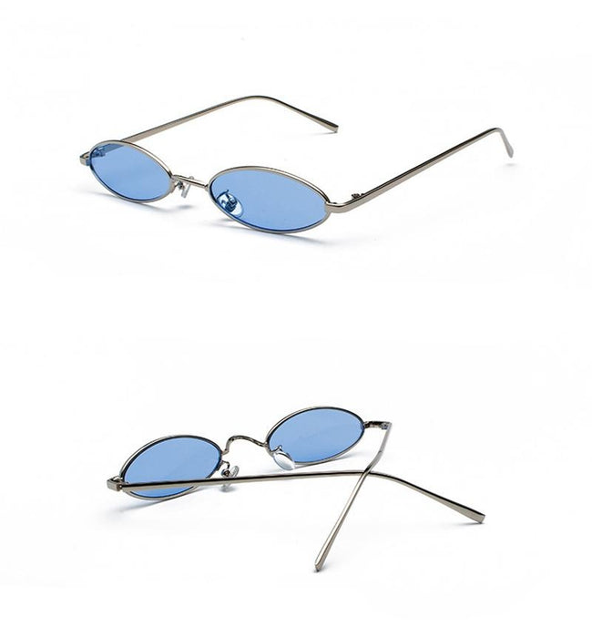 Women's Small Oval 'This is How We Do It' Metal Sunglasses
