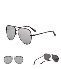 Women's Oversized Polarized Aviator 'Happy Vana' Metal Sunglasses