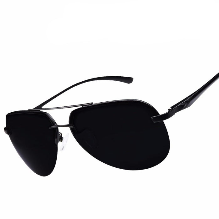 Men's Rimless Aviator 'Danger Zone' Metal Sunglasses