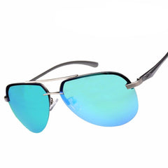 Men's Rimless Aviator 'Danger Zone' Metal Sunglasses