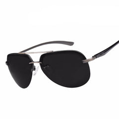 Men's Rimless Aviator 'Danger Zone' Metal Sunglasses