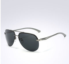 Men's Rimless Aviator 'Danger Zone' Metal Sunglasses