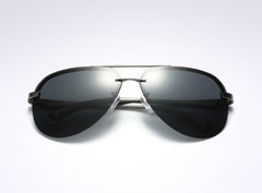 Men's Rimless Aviator 'Danger Zone' Metal Sunglasses