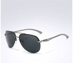 Men's Rimless Aviator 'Danger Zone' Metal Sunglasses