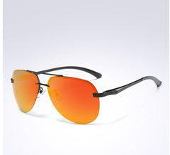 Men's Rimless Aviator 'Danger Zone' Metal Sunglasses