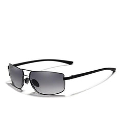 Men's Polarized Rectangular '911 Turbo' Metal  Sunglasses