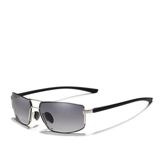 Men's Polarized Rectangular '911 Turbo' Metal  Sunglasses