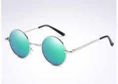 Men's Oval Polarized 'JL' Metal Sunglasses