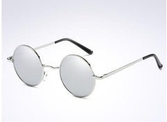 Men's Oval Polarized 'JL' Metal Sunglasses