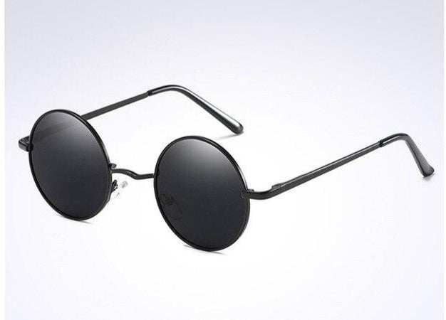 Men's Oval Polarized 'JL' Metal Sunglasses