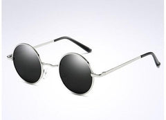 Men's Oval Polarized 'JL' Metal Sunglasses