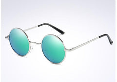 Men's Oval Polarized 'JL' Metal Sunglasses