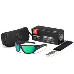 Men's Polarized Rectangular Sports 'Ultra Mega Volt' Plastic Sunglasses