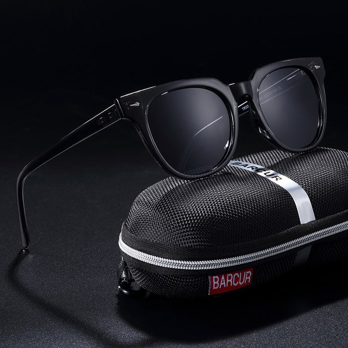 Unisex Polarized Square  'Easy Summer' Plastic and Titanium Sunglasses