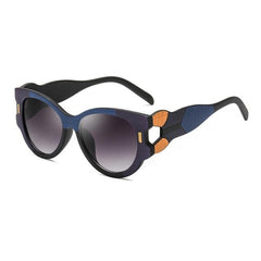 Women's Modern Round 'Ursula' Plastic Sunglasses