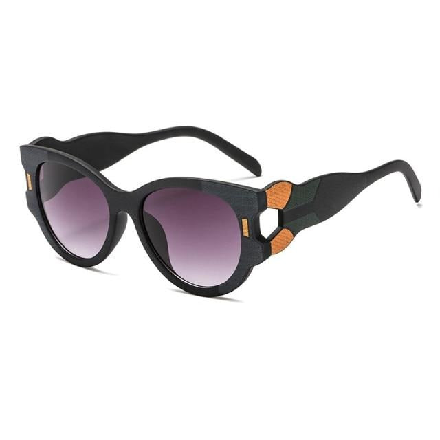 Women's Modern Round 'Ursula' Plastic Sunglasses