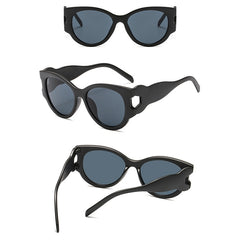 Women's Modern Round 'Ursula' Plastic Sunglasses