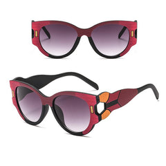 Women's Modern Round 'Ursula' Plastic Sunglasses