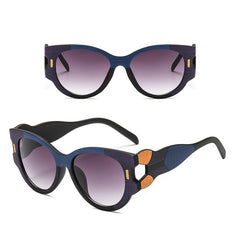 Women's Modern Round 'Ursula' Plastic Sunglasses