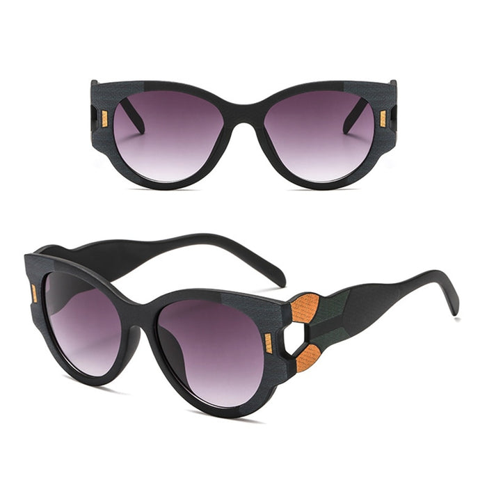 Women's Modern Round 'Ursula' Plastic Sunglasses