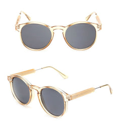 Women's Vintage Oval 'Beach Bay' Plastic and Alloy Sunglasses