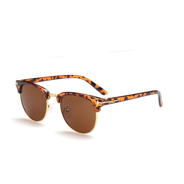 Men's Oversized Oval '007' Plastic Sunglasses