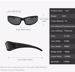 Men's Polarized Sport 'Bad to the Bone' Plastic Sunglasses