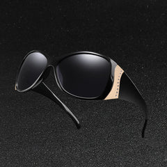 Women's Oversized Round 'Supa Fly' Plastic Sunglasses